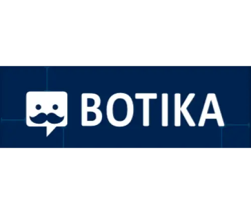  A logo for Botika, surrounded by ample empty space for visual clarity.