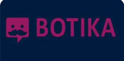 A Botika logo designed to automate tasks, featuring a logo that must retain its official colors.