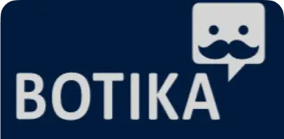 A Botika logo, Changing the logo configuration from one line to two lines is not allowed.