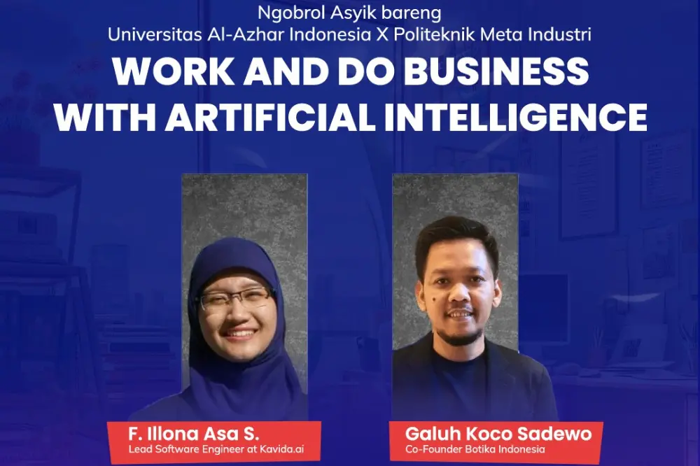 Botika bersama UAI dan Politeknik META melakukan Webinar tentang AI untuk Bisnis